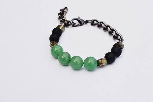 LaMens Men's Heart Chakra Bracelet-LaMens.Co