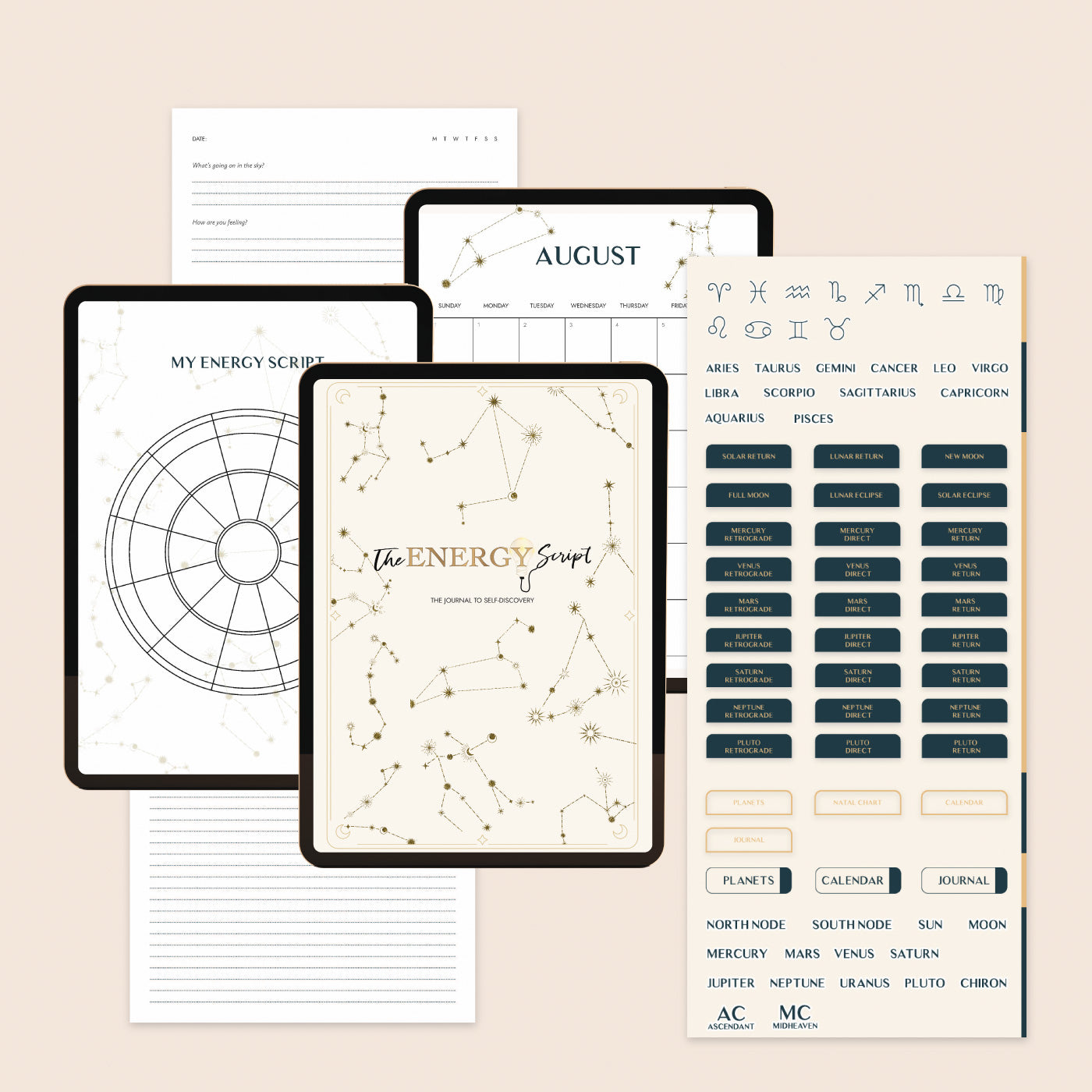 The Energy Script: Journal and Calendar Bundle